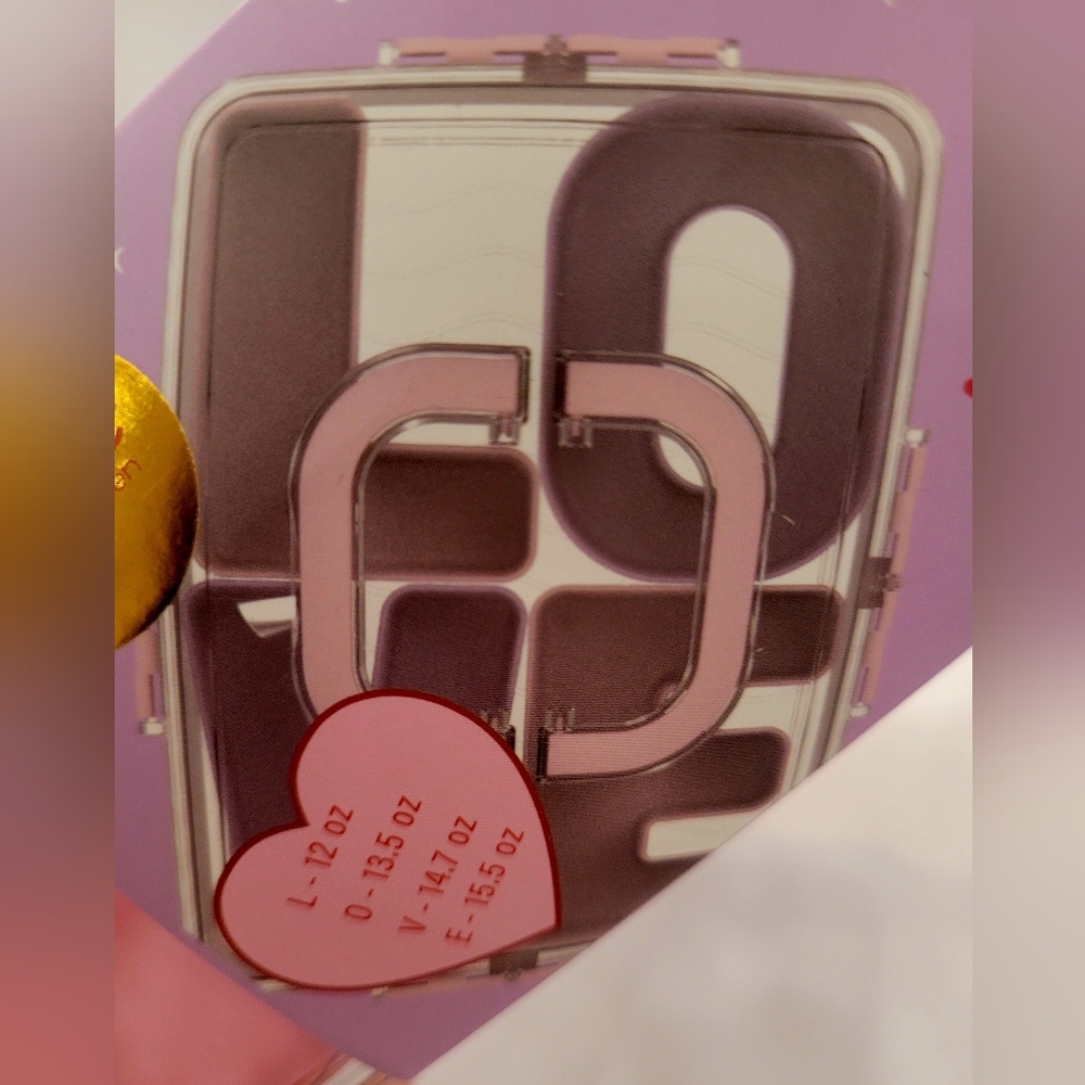 Amor Love 5-Section Snackle Container — Pink & Purple - Picture 2 of 7
